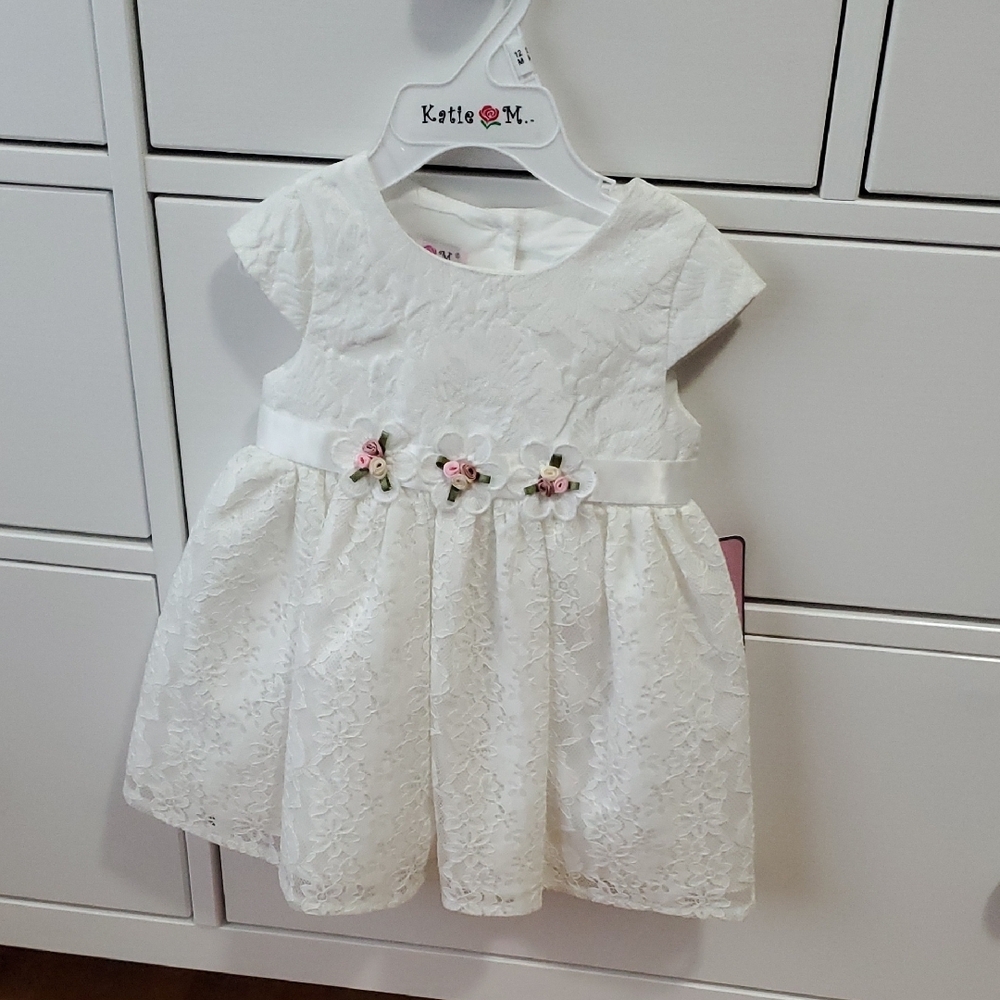 White Lace Kids Dress